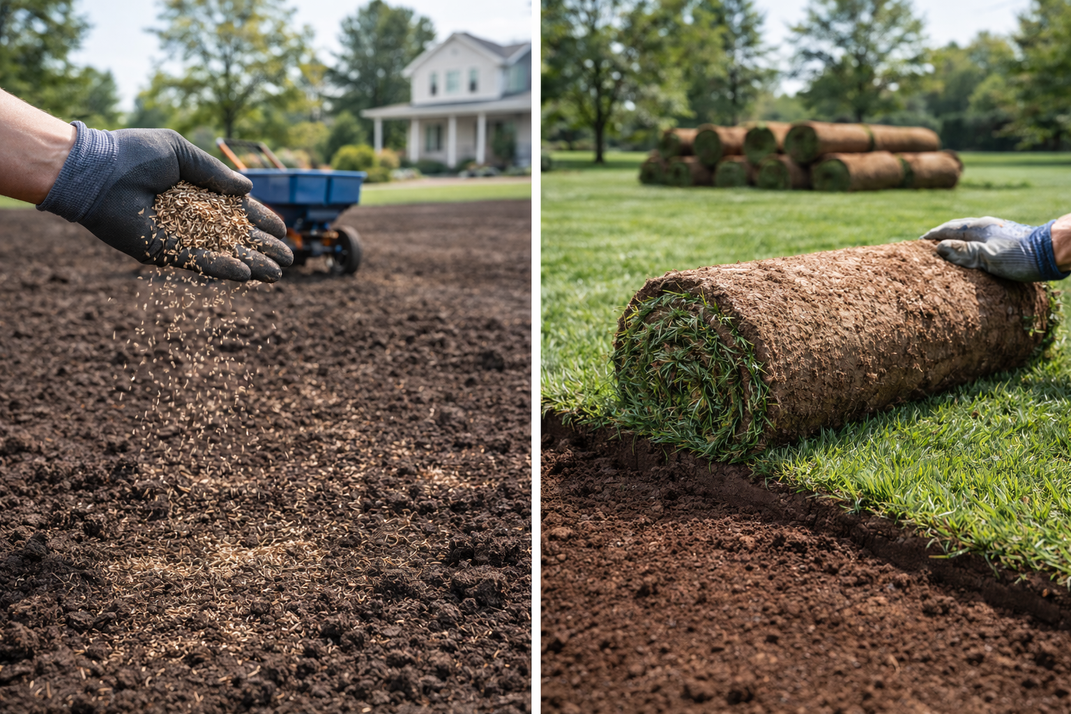 Zakładanie trawników Izabelin, Stare Babice, Warszawa: Siew czy Rolka? Kompletny Poradnik